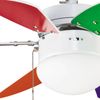 Ventilador De Techo Con Luz Tabit Color Multicolor