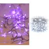 Luces Navidad Micro 100l Led Azul  Cable Blanco Exterior Ip44 31v 7.95m