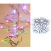 Luces Navidad Micro 140l Led Colores  Cable Blanco Exterior Ip44 31v 11.15m