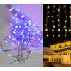 Luz Cortina Navidad 200l Led Azul Exterior 2.9*1m Ip44 31v