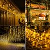 Luz Cortina Navidad 500l Led Colores Exterior 7.4*1m Ip44 31v