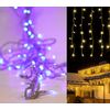 Luces De Cortina Navidad De Agua 288l Led Azul Exterior 1.8*1.5m Ip44 24v