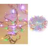 Luces Navidad Micro 100l Led Colores  Cable Blanco Interior Ip20 31v 7.95m