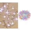 Luces Navidad Micro 180l Led Blanco Cable Blanco Interior Ip20 31v 14.35m