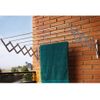 Tendedero De Pared Extensible Para Ropa Baños Interior Exterior 7m Metros Acero Inoxidable