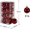 Bolas Navidad Multicolor 5cm Colgante De Bolas 5cm Rojo Brillante Set 16pcs