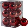 Bolas Navidad Multicolor 6cm Colgante De Bolas 6cm Rojo Brillante Set 12pcs