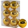 Bolas Navidad Multicolor 8cm Colgante De Bolas 8cm Oro Brillante Set 6pcs