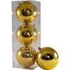 Bolas Navidad Multicolor 10cm Colgante De Bolas 10cm Oro Brillante Set 3pcs