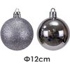 Bolas Navidad Multicolor 12cm Colgante De Bolas 12cm Plata Mixto Set 4pcs