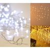 Luces De Cortina Navidad 288l Led De Batería Blanco 1.2*1.5m