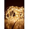 Luces Navidad Línea De Cuero 50l Led Blanco Cálido  Cable Blanco Exterior 4.5v 4.95m