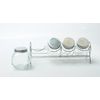 Set 4 Especieros De Cristal Con Soporte Jocca 200ml Cada Uno - Cristal