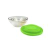 Set 5 Boles De Cristal Con Tapa Antigoteo Jocca 125 Ml+ 200 Ml+ 350 Ml+ 500 Ml+ 900 Ml - Verde