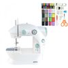 Maquina De Coser De 18*20*13 Con Kit De Costura Jocca - Blanco Y Azul