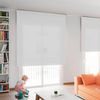 Estor Enrollable Translúcido Kaaten Shantung Medidas 135x250  Color: Blanco  Fabricado En Europa  Garantía 3 Años