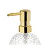 Andrea House Ba19174 Dispensador De Cuarto De Baño De Cristal Vintage Dorado