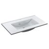 Lavamanos Para Mueble De Baño Aseo Lavabo De Pmma Color Blanco Brillo 81x13x46cm