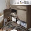 Mueble De Baño Con Espejo Cotton 2 Puertas Cm