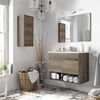 Mueble De Baño Con Espejo Cotton 2 Puertas Cm