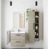 Mueble Baño Aruba Melamina Miroytengo - Roble