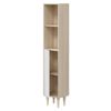 Columna Verona Melamina Miroytengo 30x25x150 Cm - Roble/blanco