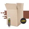 Mortero Sellador Elastimor, Cemento Express, Impermeable, 310 Ml X24 Marron Madera