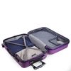 Juego Set 3 Maletas De Viaje Rígidas Trolley En Abs Texturizado Expandibles 71200 Morado