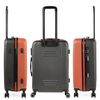 Maleta De Viaje Mediana Abs Texturizado Trolley 60cm Rígido 71160 Coral-antracita