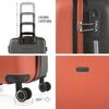 Maleta De Viaje Mediana Abs Texturizado Trolley 60cm Rígido 71160 Coral-antracita