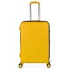 Maleta De Viaje Mediana Abs Trolley 66cm 4 Ruedas Dobles Candado Tsa. 171160 Mostaza