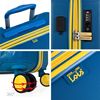 Maleta Cabina Puerto Usb Abs Trolley 55cms 4 Ruedas Dobles Candado Tsa 171150 Azul