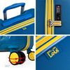 Maleta De Viaje Grande Abs Trolley 70cm 4 Ruedas Dobles Candado Tsa. 171170 Azul