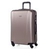 Maleta De Viaje Mediana Abs Texturizado Trolley 60cm Rígido 71160 Champagne