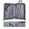 Maleta De Viaje Grande Abs Texturizado Trolley 70cm Xl 71170 Champagne