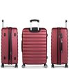 Maleta De Viaje Grande Expandible Abs Trolley 70cm Xl 4 Ruedas Dobles Simoa 71270 Granate