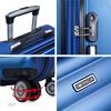 Maleta De Viaje Mediana Expandible Abs Trolley 60cm 4 Ruedas Dobles Simoa 71260 Azul