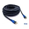 Cable Hdmi Mallado V.1.4 M/m 26awg Azul/negro 15m Biwond