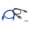 Pack X2 Cable Utp Rj45 24awg Cat6 1.5m + 50 Bridas Multicolor Bi