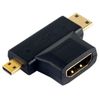 Adaptador Hdmi A Minihdmi+microhdmi