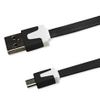 Cable Plano Micro Usb 1m Negro