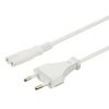 Cable Alimentaciã³n Macho-hembra 1.m Blanco