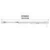 Riel Para Cortinas, Riel De Metal Extensible Blanco, 120 A 210cm