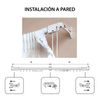 Riel Para Cortinas, Riel De Metal Extensible Blanco, 160 A 300cm