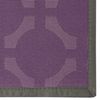 Alfombra Vinílica Deblon Basic, Alfombra De Pvc Antideslizante Y Resistente Geom Morado, 60 X 90 Cm