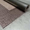 Alfombra Vinílica Alta Gama, Alfombra Pvc Antideslizante E Impermeable , Para Interior Y Exterior Marrón Oscuro, 60 X 90cm