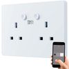 Prise Murale Intelligente Wifi Double Uk - R4053 - Woox