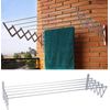 Tendedero De Pared Toallero, Ropa, Toallas, Extensible Plegable En Aluminio 100cm