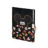 Mickey Mouse True-diario Con Llave, Negro