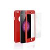 Funda De Protección 360 Con Cristal Templado Para Iphone 6 Roja